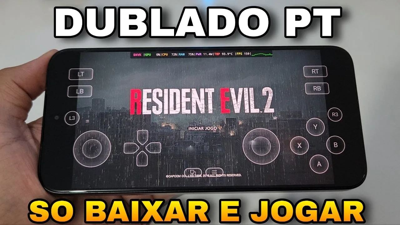 RESIDENT EVIL 2 REMAKE DUBLADO ANDROID