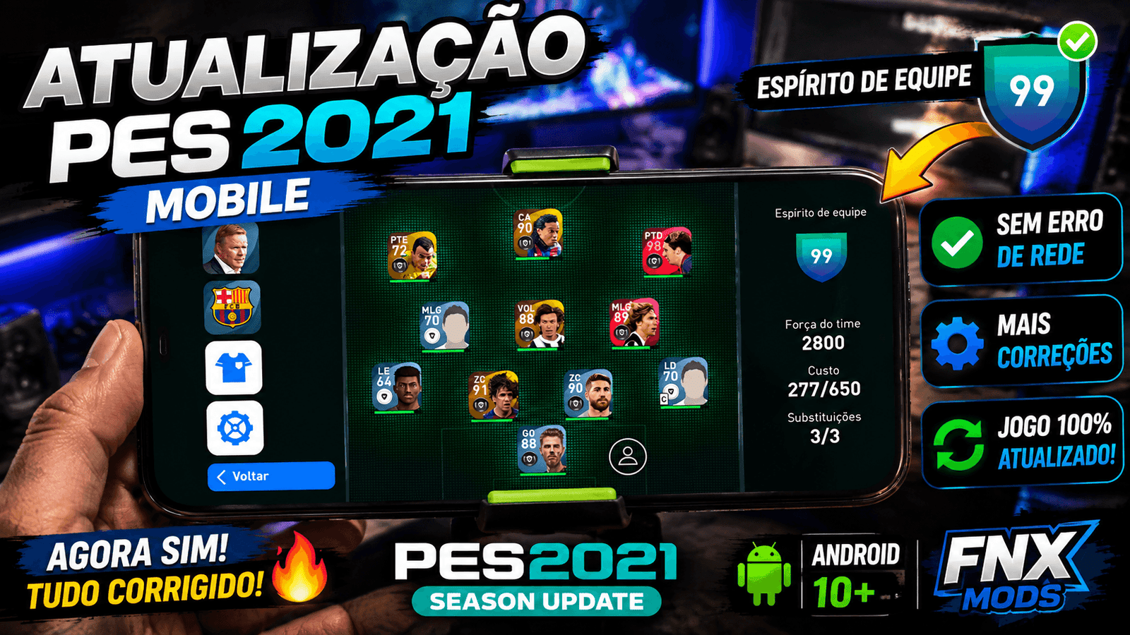PES 2021 MOBILE ESPIRITO DE EQUIPE 99