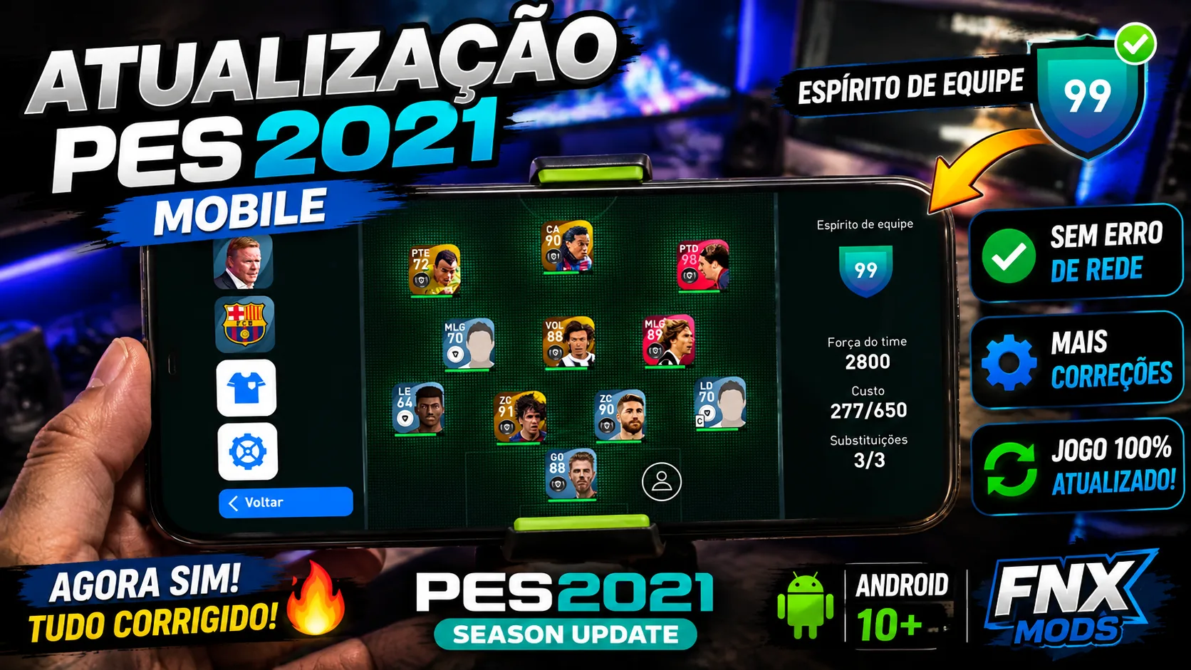 PES 2021 MOBILE ESPIRITO DE EQUIPE 99
