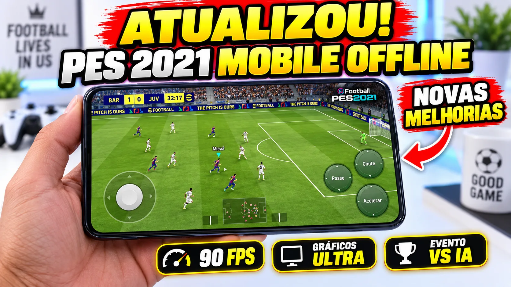 PES 2021 MOBILE 90 FPS ULTRA